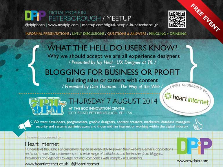 I am speaking at Digital People in Peterborough